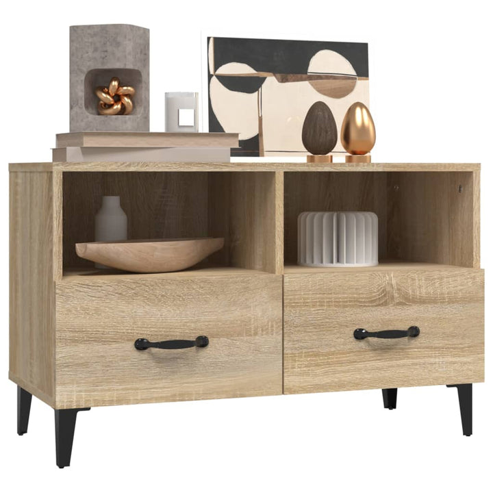 Tv-Schrank Sonoma-Eiche 80X36X50 Cm Holzwerkstoff