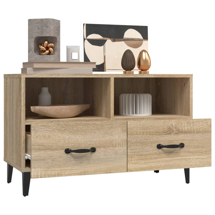 Tv-Schrank Sonoma-Eiche 80X36X50 Cm Holzwerkstoff