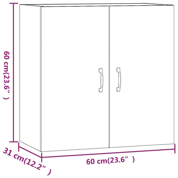 Wandschrank 60X31X60 Cm Holzwerkstoff