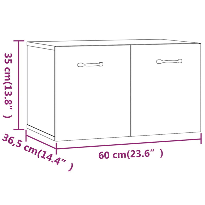 Wandschrank 60X36,5X35 Cm Holzwerkstoff