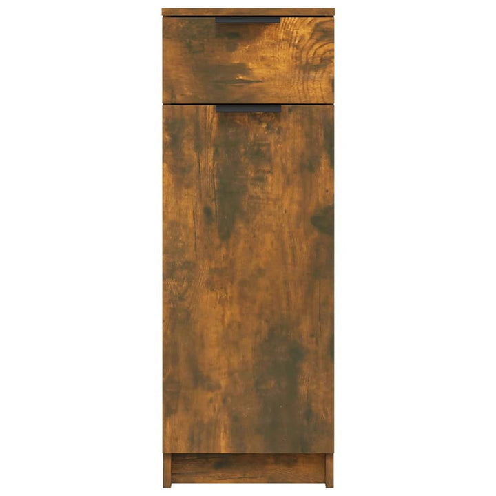 Badschrank Räuchereiche 32X34X90 Cm Holzwerkstoff