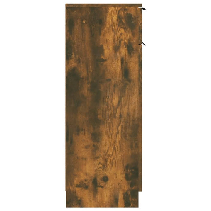 Badschrank Räuchereiche 32X34X90 Cm Holzwerkstoff