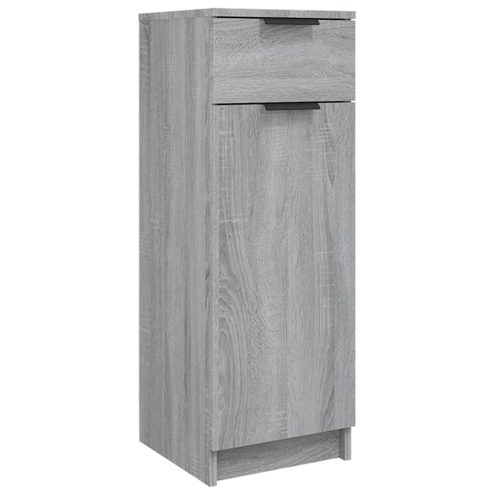 Badschrank Grau Sonoma 32X34X90 Cm Holzwerkstoff