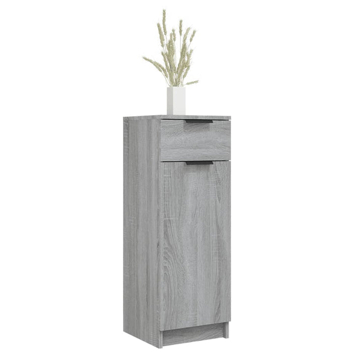 Badschrank Grau Sonoma 32X34X90 Cm Holzwerkstoff