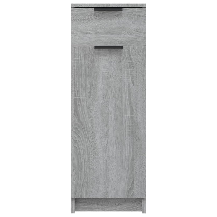 Badschrank Grau Sonoma 32X34X90 Cm Holzwerkstoff