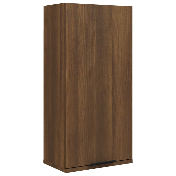 Wand-Badschrank Braun Eichen-Optik 32X20X67 Cm