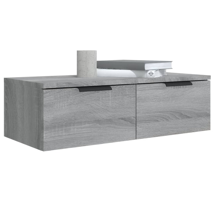 Wandschrank Grau Sonoma 68X30X20 Cm Holzwerkstoff