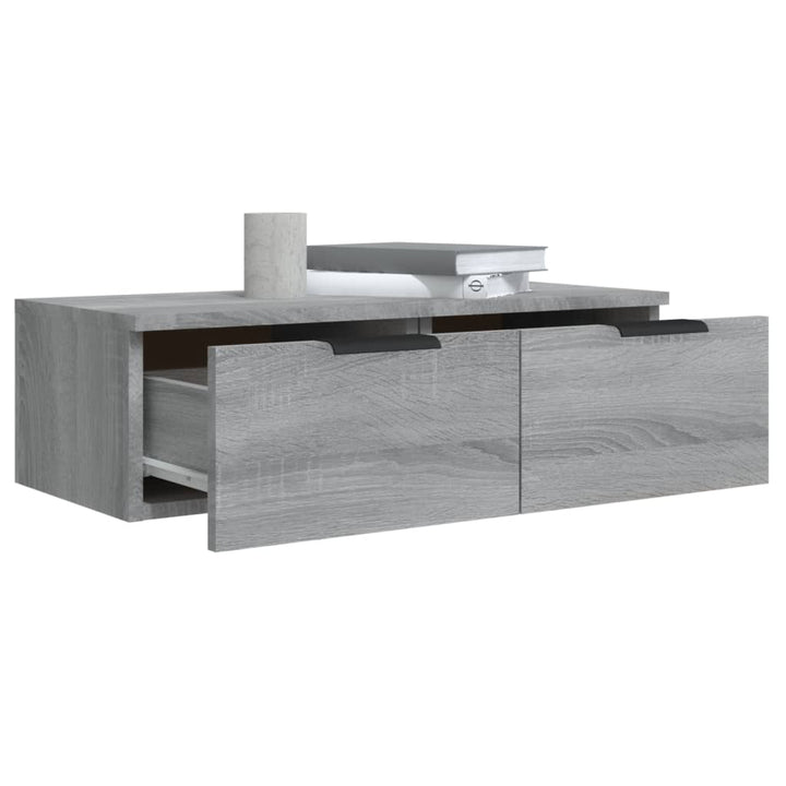 Wandschrank Grau Sonoma 68X30X20 Cm Holzwerkstoff