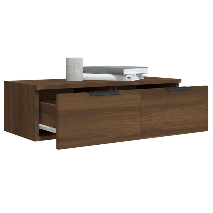 Wandschrank Braun Eichen-Optik 68X30X20 Cm Holzwerkstoff