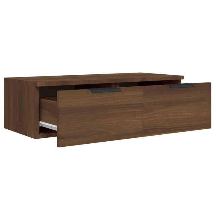 Wandschrank Braun Eichen-Optik 68X30X20 Cm Holzwerkstoff