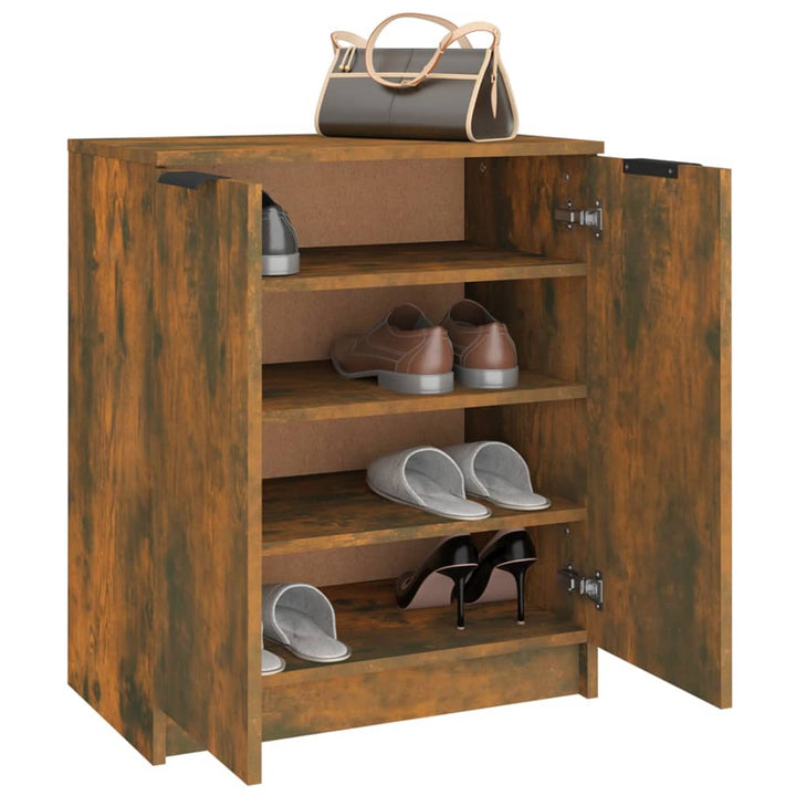 Schuhschrank Räuchereiche 59X35X70 Cm Holzwerkstoff