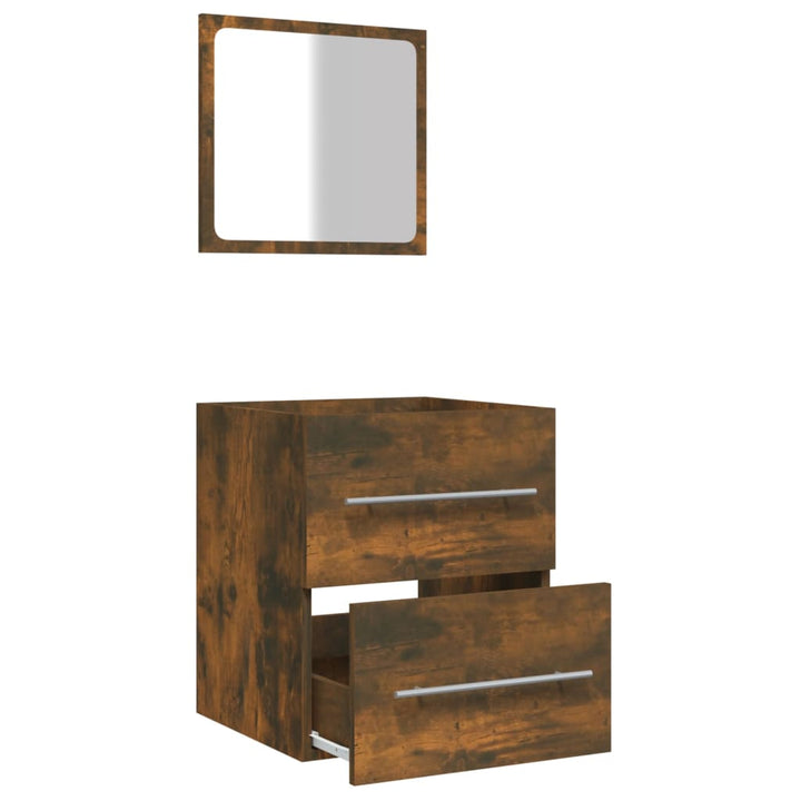 Badschrank Mit Spiegel 41X38,5X48 Cm