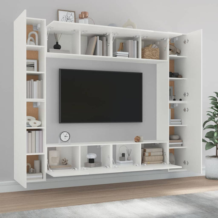 8-Tlg. Tv-Schrank-Set Holzwerkstoff