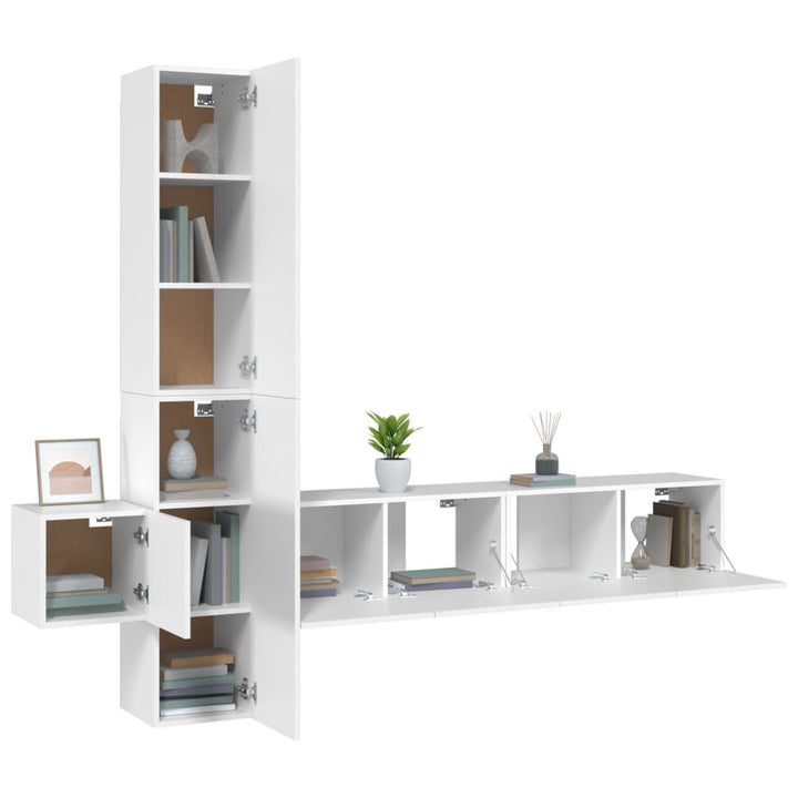 5-Tlg. Tv-Schrank-Set Holzwerkstoff