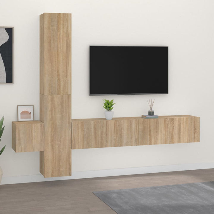 5-Tlg. Tv-Schrank-Set Holzwerkstoff