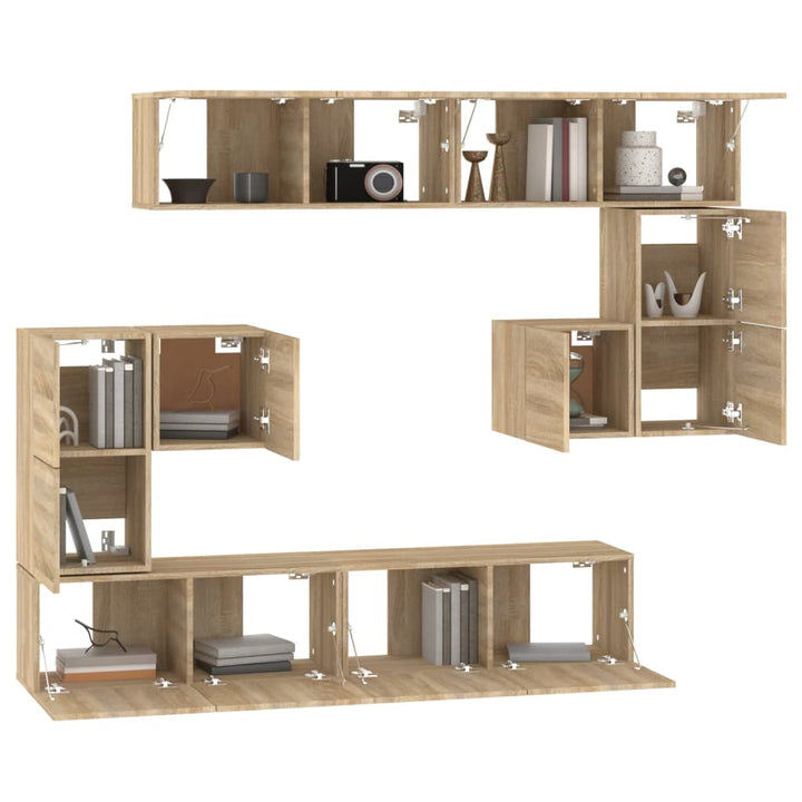 Tv-Wandschrank Sonoma-Eiche Holzwerkstoff