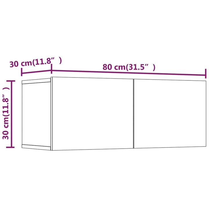 6-Tlg. Tv-Schrank-Set Holzwerkstoff