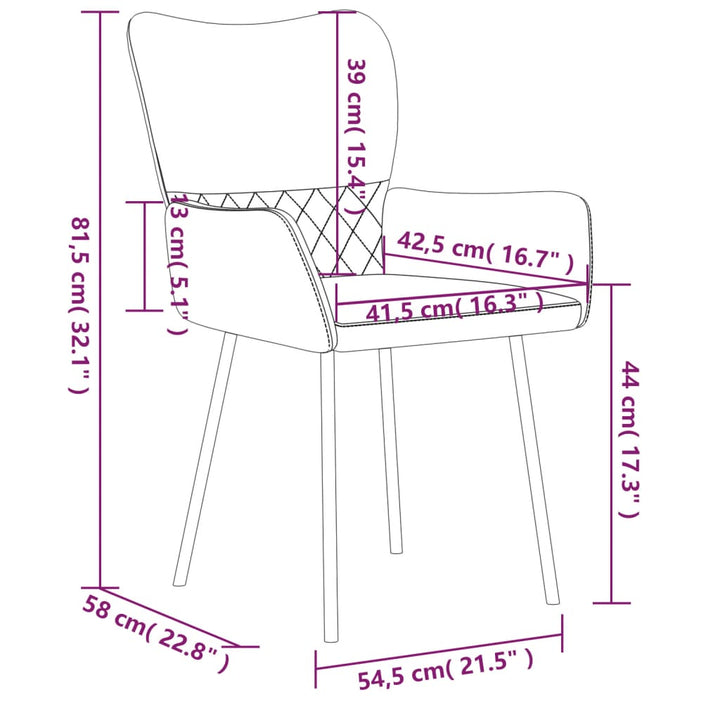 Esszimmerstühle 2 Stk. Stoff Und Kunstleder