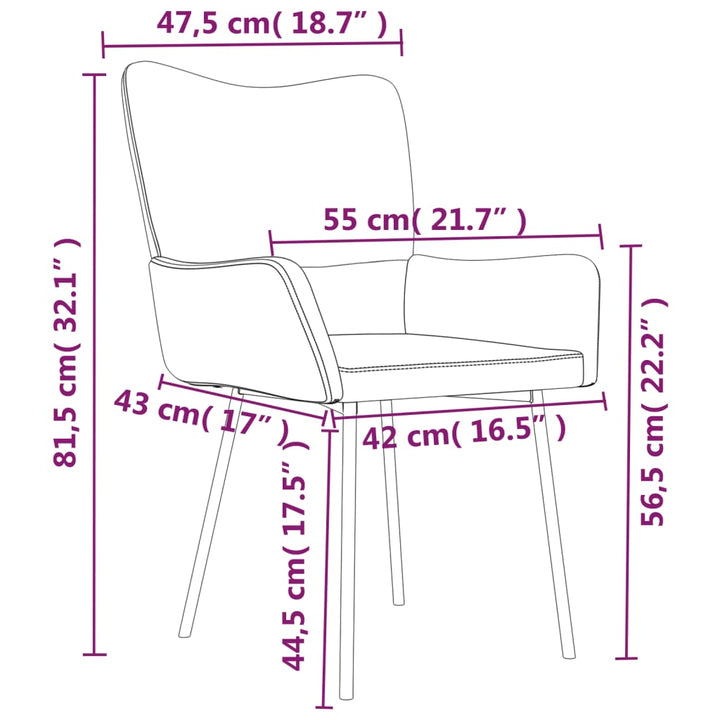 Esszimmerstühle 2 Stk. Samt