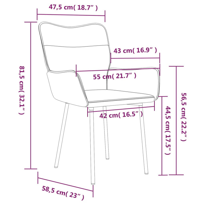 Esszimmerstühle 2 Stk. Samt