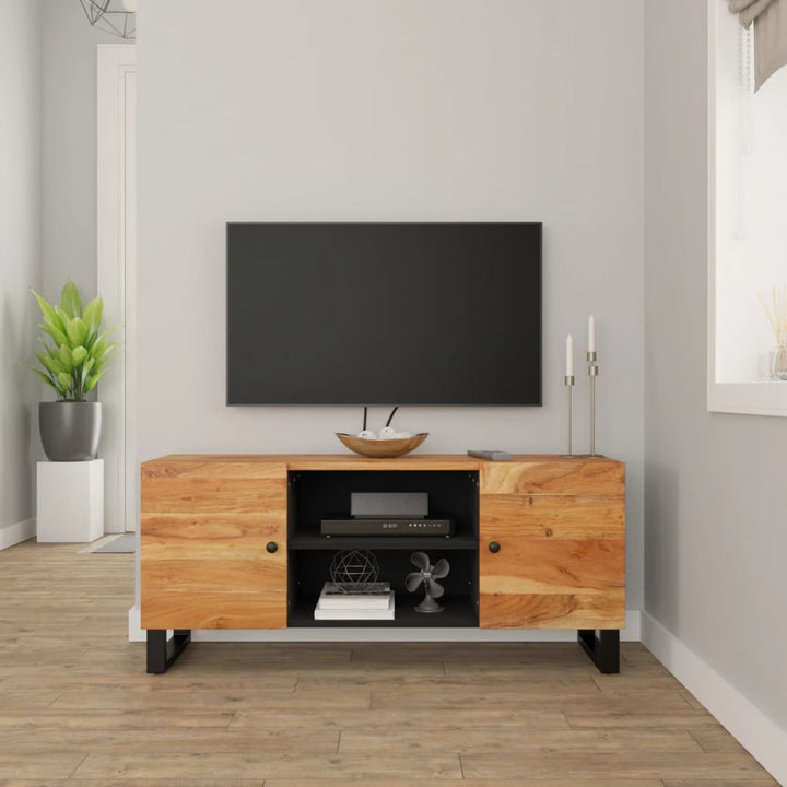 Tv-Schrank 105X33X46 Cm Massivholz Mango