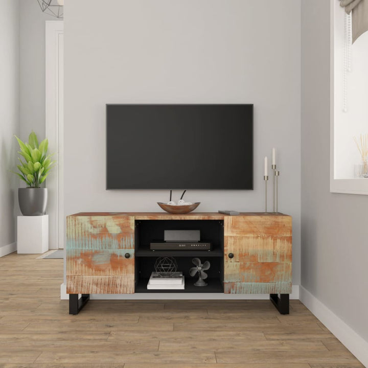 Tv-Schrank 105X33X46 Cm Massivholz Mango