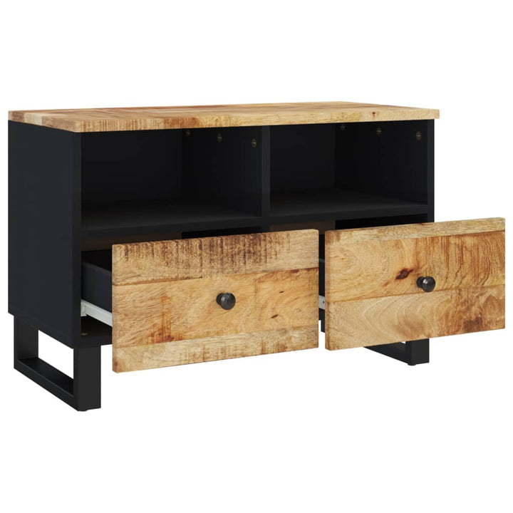 Tv-Schrank 70X33X46 Cm Massivholz Mango