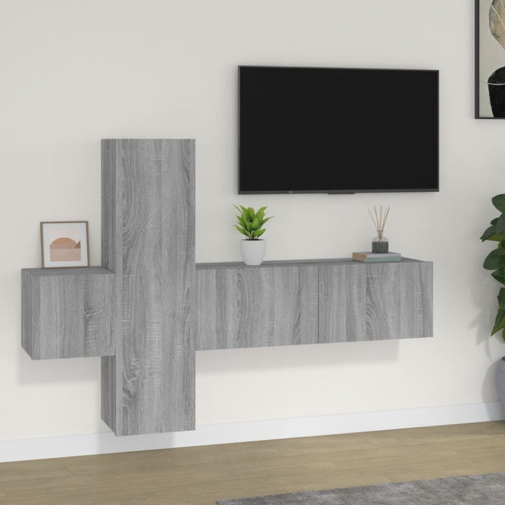 5-Tlg. Tv-Schrank-Set Holzwerkstoff