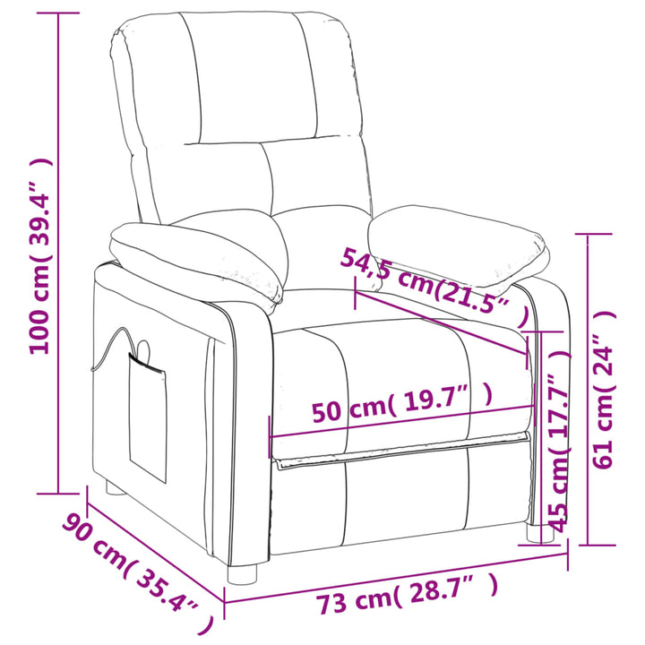 Massagesessel Stoff