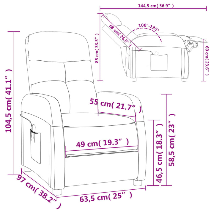 Massagesessel Stoff