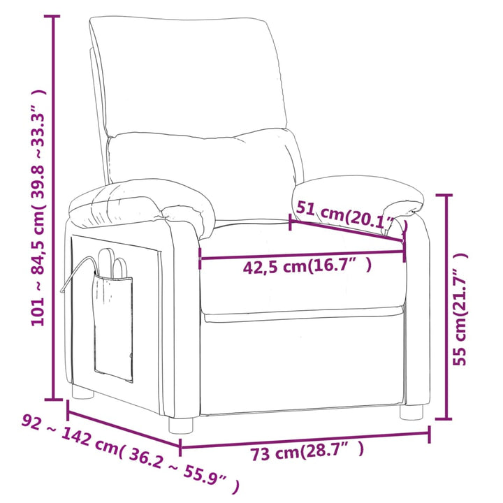 Massagesessel Stoff