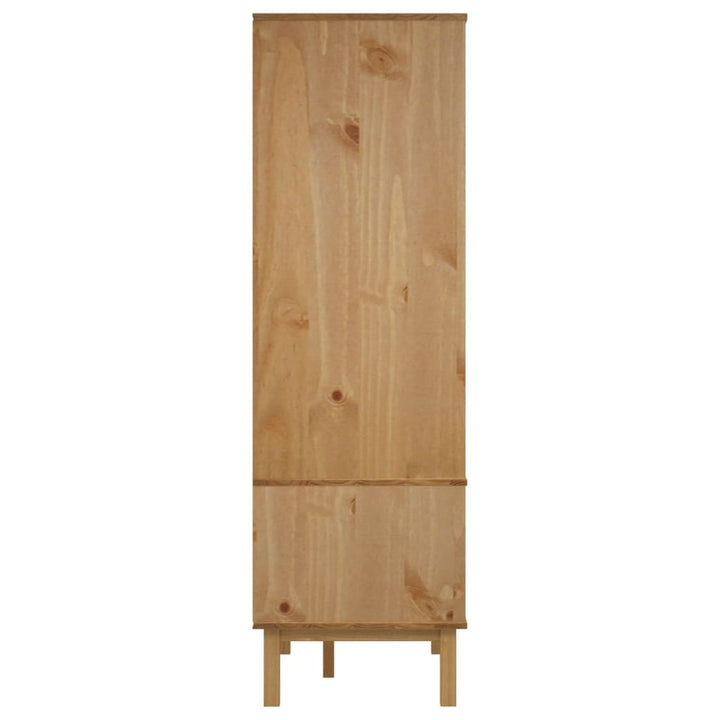 Kleiderschrank Otta 76,5X53X172 Cm Massivholz Kiefer