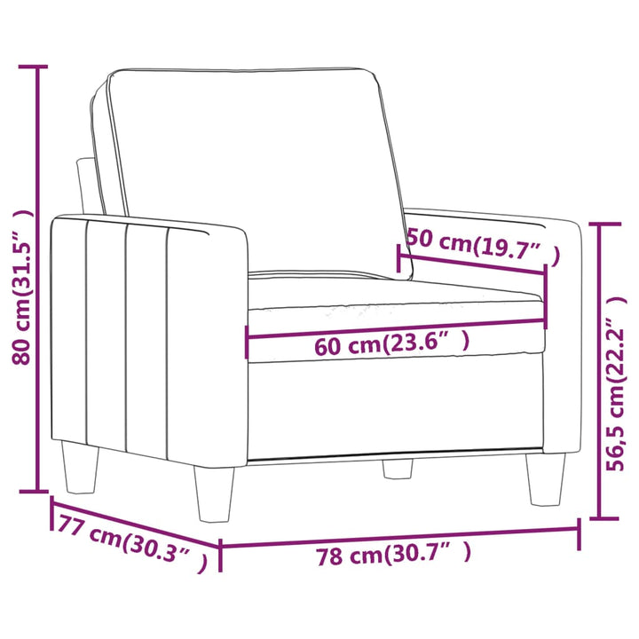 Sessel 60 Cm Stoff