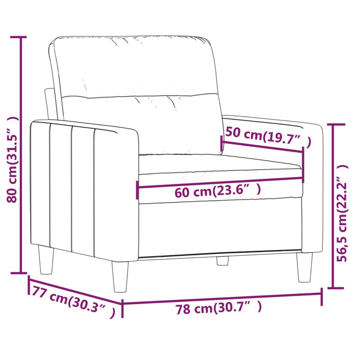 Sessel 60 Cm Stoff