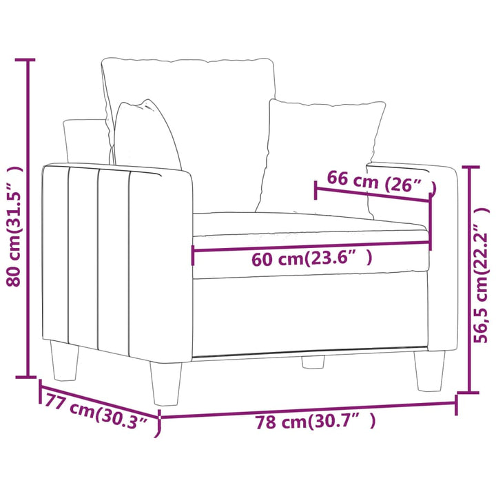 Sofasessel 60 Cm Stoff