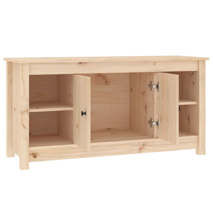 Tv-Schrank 103X36,5X52 Cm Massivholz Kiefer