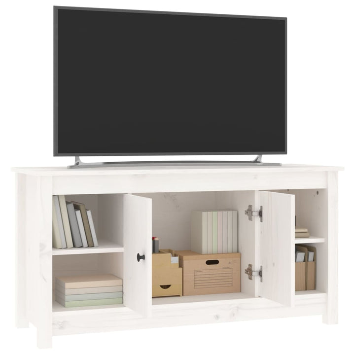 Tv-Schrank 103X36,5X52 Cm Massivholz Kiefer