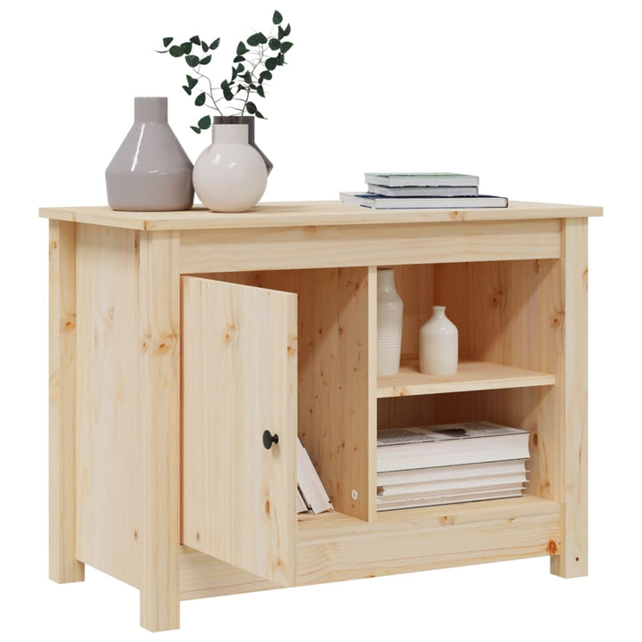 Tv-Schrank 70X36,5X52 Cm Massivholz Kiefer