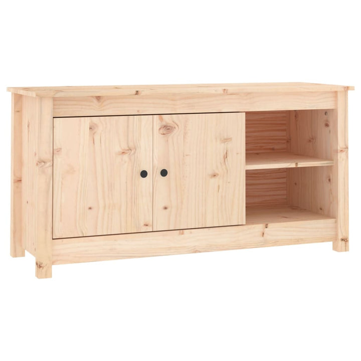 Tv-Schrank 103X36,5X52 Cm Massivholz Kiefer