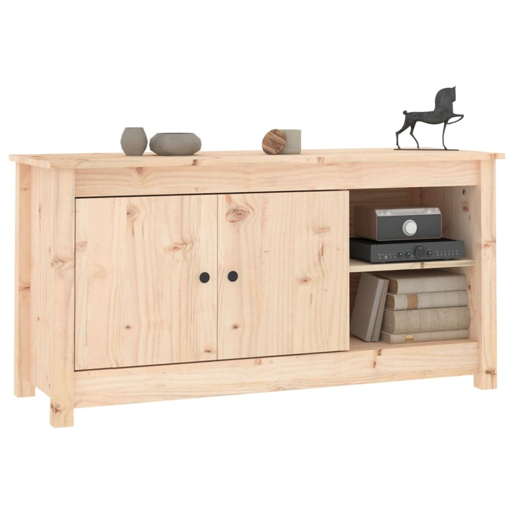 Tv-Schrank 103X36,5X52 Cm Massivholz Kiefer