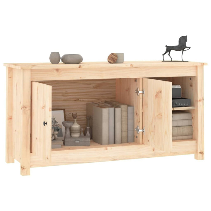 Tv-Schrank 103X36,5X52 Cm Massivholz Kiefer