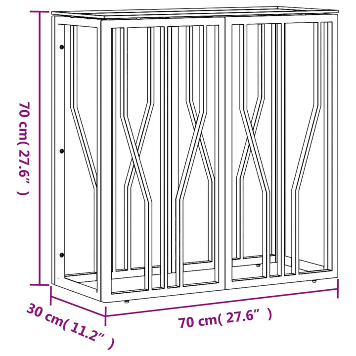 Konsolentisch 70X30X70 Cm Edelstahl Und