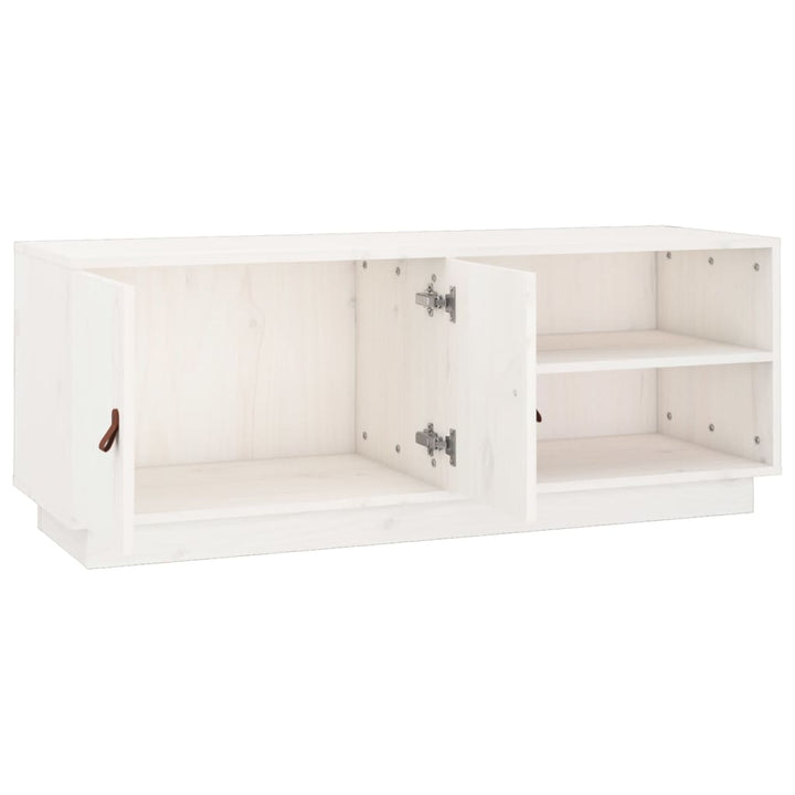 Tv-Schrank 105X34X40 Cm Massivholz Kiefer