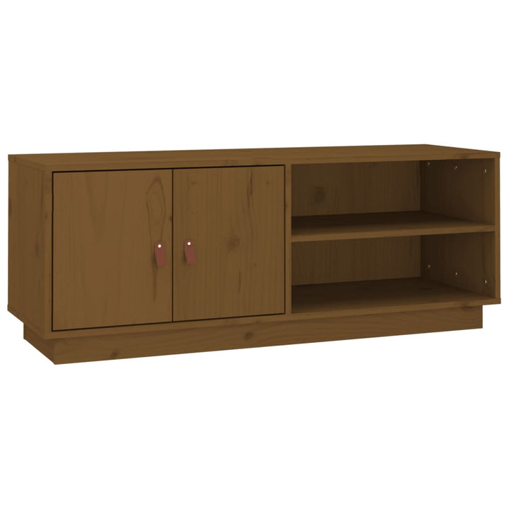 Tv-Schrank 105X34X40 Cm Massivholz Kiefer