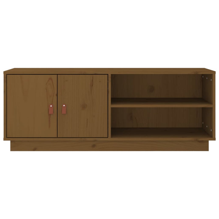 Tv-Schrank 105X34X40 Cm Massivholz Kiefer