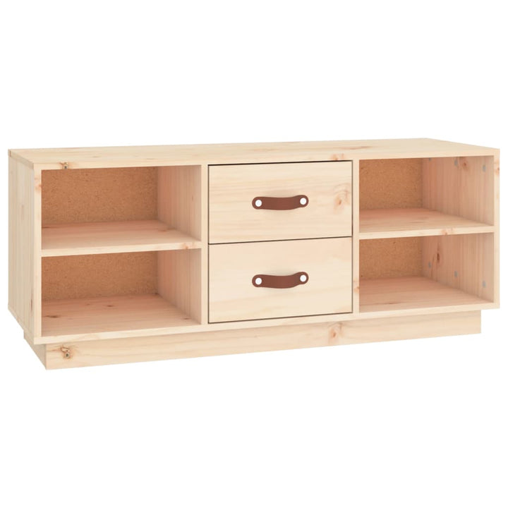 Tv-Schrank 100X34X40 Cm Massivholz Kiefer