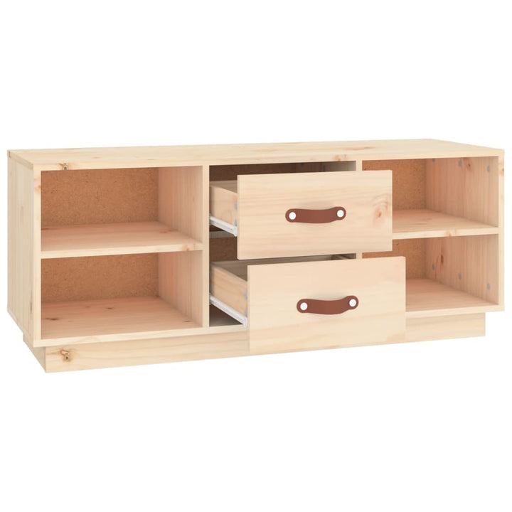 Tv-Schrank 100X34X40 Cm Massivholz Kiefer