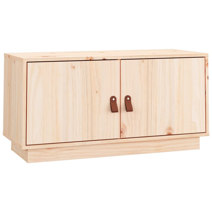 Tv-Schrank 80X34X40 Cm Massivholz Kiefer