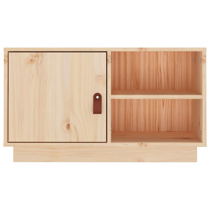 Tv-Schrank 70X34X40 Cm Massivholz Kiefer