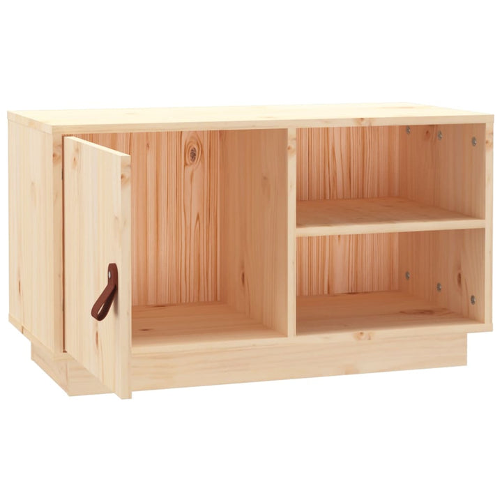 Tv-Schrank 70X34X40 Cm Massivholz Kiefer